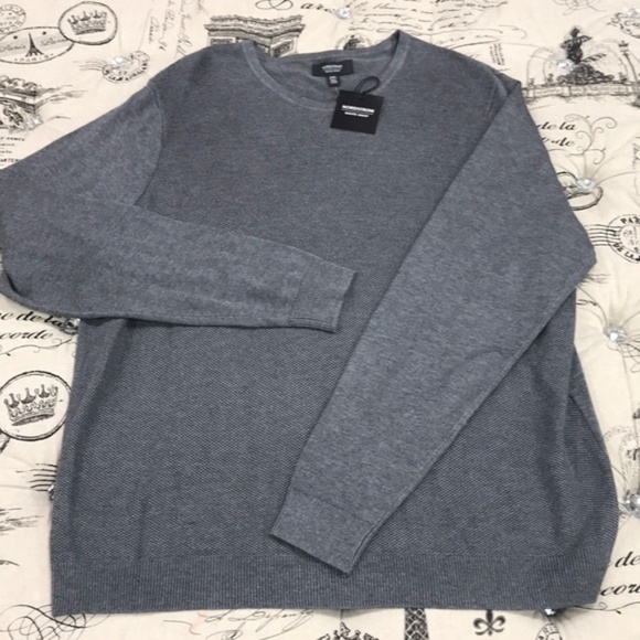 Nordstrom Men's Shop Honeycomb Crewneck Sweater - Picture 3 of 7